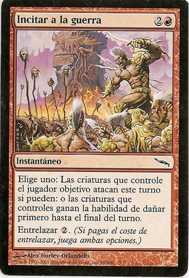 Magic mirrodin incitar a la guerra 96/306 español